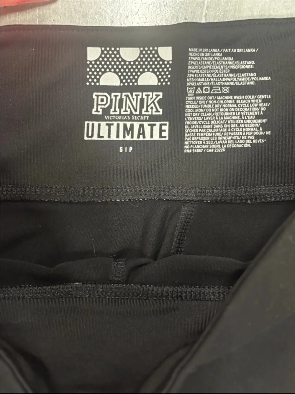 Pink Victoria’s Secret Athleisure 2PC  Tank Lagging’s Set Spellout Logo SZ.S